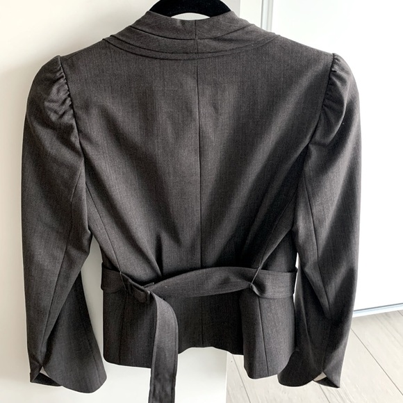 Rebecca Taylor Grey Blazer Size 4 - Picture 2 of 3